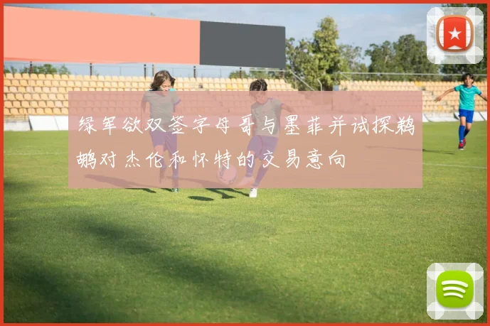 绿军欲双签字母哥与墨菲并试探鹈鹕对杰伦和怀特的交易意向